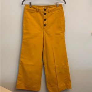 Madewell high waisted cropped flare leg pant